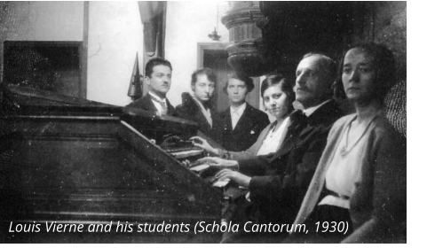 Louis Vierne and his students (Schola Cantorum, 1930)
