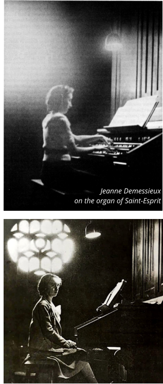 Jeanne Demessieux  on the organ of Saint-Esprit
