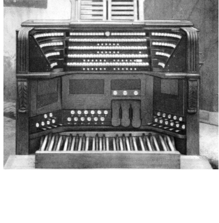 An original photo of the famous console made by Martin et Joseph Rinckenbach during the works of 1928.