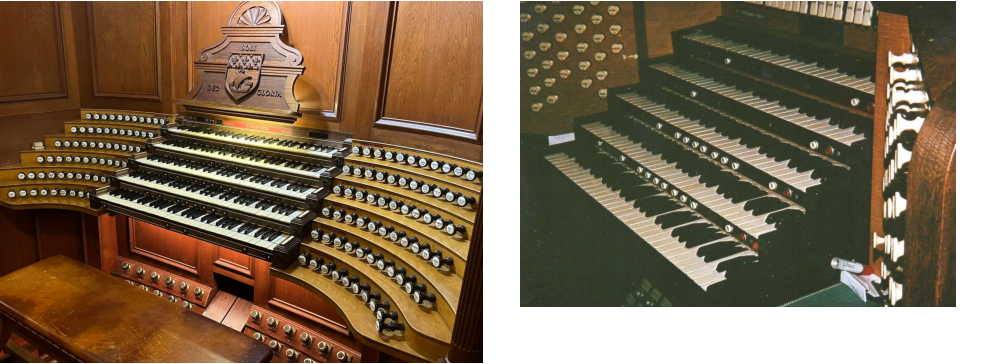 St Eustache en 1972 console Danion photo Xavier Lebrun